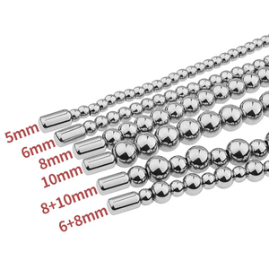 Neue männliche Penis perlen Elektro schock Harnröhre dilatator Edelstahl Prostata-<span class=keywords><strong>Massage</strong></span> gerät BDSM Delay Masturbation Sexspielzeug für Männer - Product Image 6