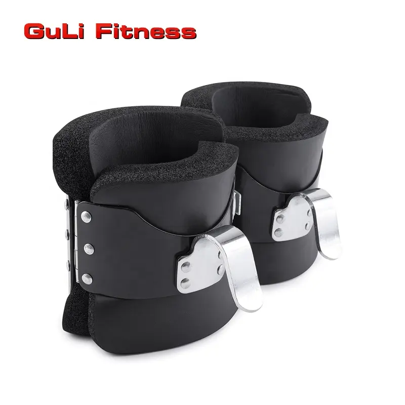 Guli Fitness Equipment Sports Anti Gravity Inverse Training Hanging Up Inversion Boots Gravity Boots Pair Black Shoes Hanging Up