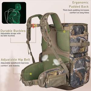 Free Sample <b>Running</b> Rucksack Hunting Laptop Backpack Waterproof Hemp Custom logo Camping Outdoor Backpack - Product Image 4