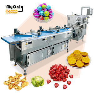 Machine d'emballage automatique de barres de chocolat, de bonbons carrés et de cubes en feuille d'aluminium - Product Image 1