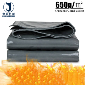 Bâche ignifuge grise 420 ~ 1000g/㎡ Tissu imperméable TPU Bâche extérieure <span class=keywords><strong>Pergola</strong></span> Groundsheet Canopy Truck Tente ignifuge - Product Image 2