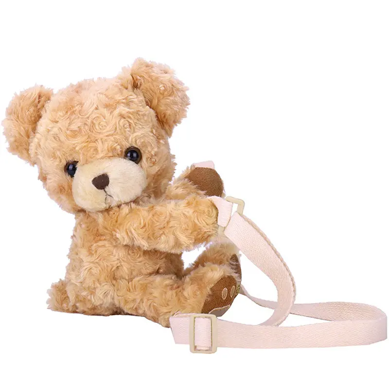 New Teddy Bear Doll Bag Bear Single-shoulder Bags Plush Messenger Bag Teddy Backpacks for Girls Cute Animals Cartoon