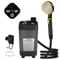 Douche Portable extérieur Portable USB pompe de douche électrique monté au sol affichage numérique pour Camping douche électrique