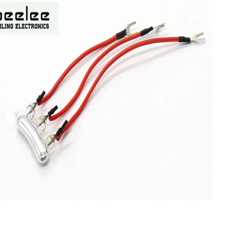 Высокий стабильный 2A 220V Красный 3-проводный стеклянный Тип mercury switch 3 pins reed switch