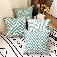 Housse de coussin personnalisée en usine, lin et polyester, impression par sublimation numérique, housse de coussin de canapé, taie d'oreiller pour la chambre