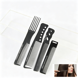 Nuevo Diseño 2026: Set de Peines Profesionales Negros para Peluquería y Salón - Product Image 1