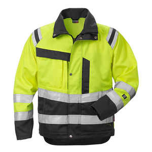 Approvisionnement d'usine Veste de sécurité réfléchissante haute visibilité pour homme Logo personnalisable Veste verte en polaire imperméable - Product Image 3