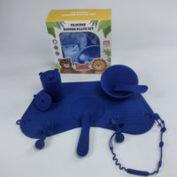 Usine personnalisée 100% silicone bébé mangeant un napperon antidérapant pour la sécurité des enfants et un tapis de table à manger facile à nettoyer