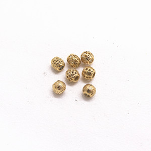 Cuentas Metálicas al por Mayor Yunnique, Diseño de Copo de Nieve en Forma de Corazón Hueco, de Acero Inoxidable con Baño de Oro, 8mm, para Fabricación de Joyería - Product Image 2
