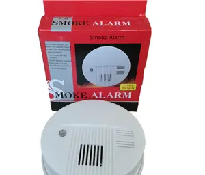 9v Battery/220v High Sensitive Photoelectric Smoke Fire Detector Alarm