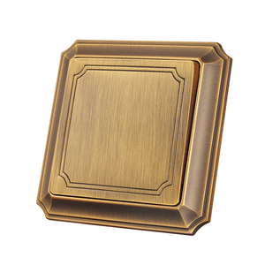 Bronze <span class=keywords><strong>2</strong></span> Gang 1 <span class=keywords><strong>Way</strong></span> 16A CE chứng nhận điện Tường Đèn ổ cắm và chuyển đổi - Product Image 1