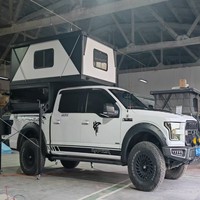 Camper de camionnette à toit rigide avec cadre en aluminium pour le camping hors route