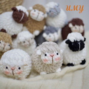 Pecore all'Uncinetto Amigurumi, Cavalli, Agnelli, Bambole di Legno 100% Cotone PP, Decorazioni Musulmane per Ramadan, Eid <span class=keywords><strong>Mubarak</strong></span>, Hijab per Bambini - Product Image 4