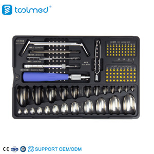 Kit Medis Penggantian Prostesis Lutut TOOLMED Titanium Bersertifikat CE Kelas III Perlengkapan Hewan Sistem PGR - Product Image 2
