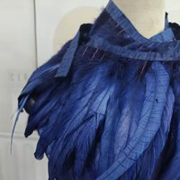 Großhandel reiche Farben von 4-6 Zoll Hahn Feder Fransen Weiche umwelt freundliche billige Kleidung Zubehör