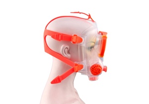 Máscara de Snorkel Facial Completa con Respiración, Ajustable, Vista Panorámica de 180°, Lentes de Vidrio Templado Impermeables, Compatible con Tanques de Buceo SMACO - Product Image 4