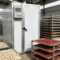 Energiezuinige industriële voedseldroogkast met heteluchtcirculatie voor kruiden, chilipepers en tomaten, met PLC-besturing