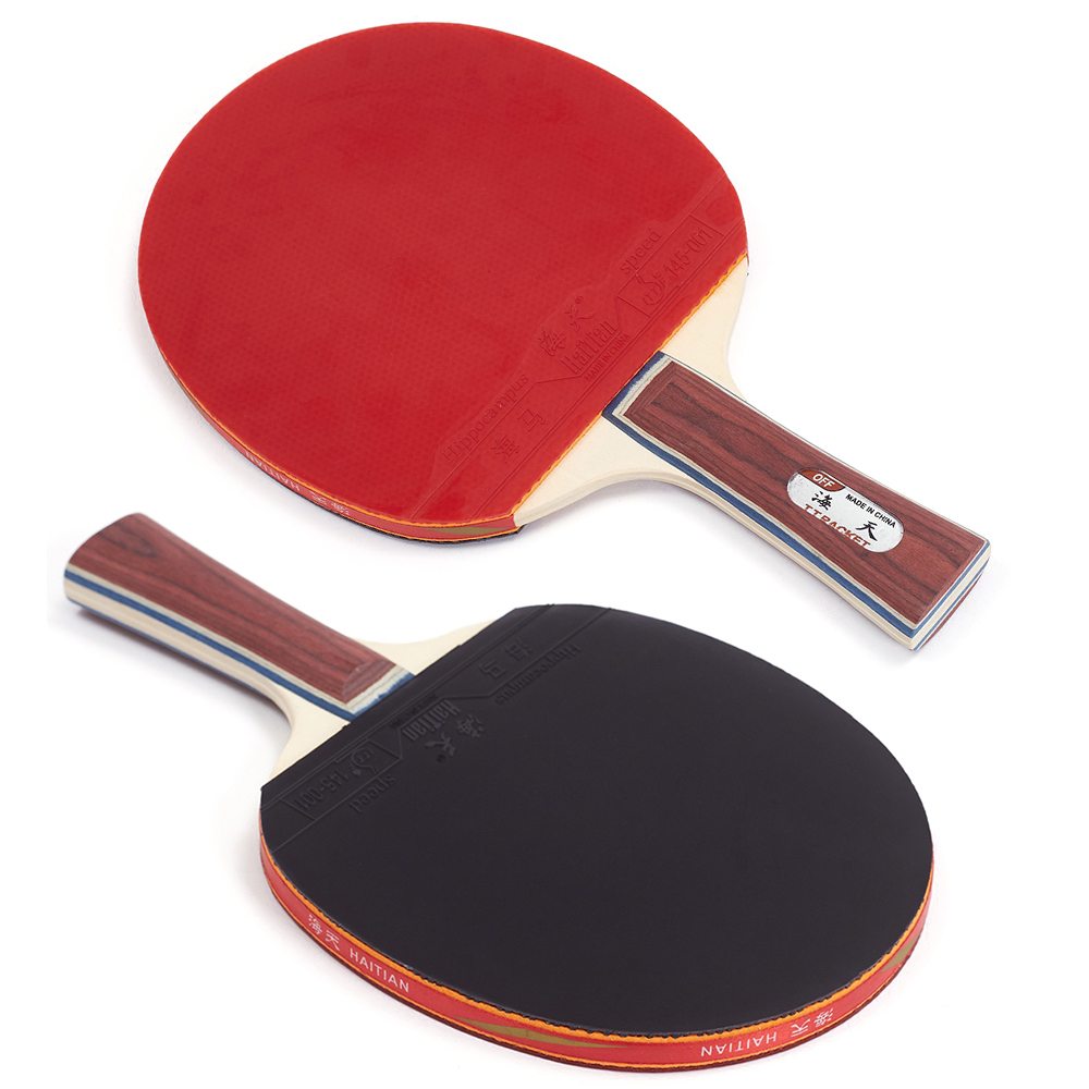 Pagaie de ping-pong Top qualité OEM bois avance raquette de tennis de table de compétition Premium caoutchouc pingpong chauve-souris