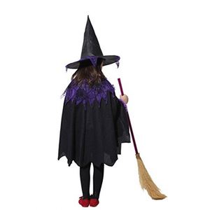 Conjuntos de disfraces de bruja de Halloween para niños de Oemtailor para niñas con capa con capucha y sombrero de bruja - Product Image 5