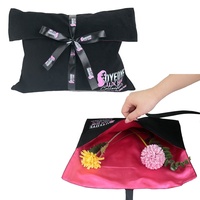 Sacs en velours de luxe avec logo personnalisé, sac cosmétique en velours avec logo personnalisé, sac cosmétique en velours, sac d'emballage en velours avec ruban