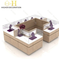 Comptoir de présentation de bijoux personnalisable, vitrine de bijouterie, kiosque de présentation de bijoux à vendre