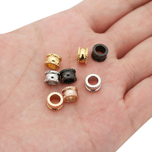 Stainless Steel Round Beads Black Rose Gold Silver Gold For <b>Bracelet</b> Making DIY Jewelry Accessories Wholesale WLL30 - Product Image 4