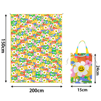 Mini tapis de pique-nique de plage pliable, extra large, léger, imperméable, anti-sable, en tissu Oxford, pour le camping, vente en gros