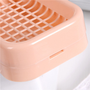 Minimalist Rectangular <b>Plastic</b> Soap Dish With Drainage <b>Mesh</b> For Bath And Travel Use - Product Image 4