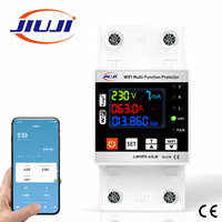 Interrupteur intelligent WiFi TUVA, protection de tension monophasée, protection de courant temporisée, double relais, compteur d'énergie, protection contre les fuites