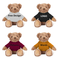 Ours en peluche personnalisé avec logo, super doux, en coton PP, avec t-shirt, vente en gros