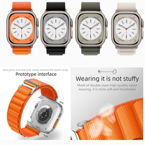 Bracelet en nylon <span class=keywords><strong>Alpine</strong></span> Loop pour <span class=keywords><strong>Apple</strong></span> <span class=keywords><strong>Watch</strong></span> Ultra 2 et SE, bracelet de montre sport et outdoor - Product Image 3