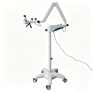 Microscope opératoire <span class=keywords><strong>binoculaire</strong></span> sur pied pour hôpital, grossissement 3X-12X, microscope opératoire ophtalmique mobile - Product Image 3