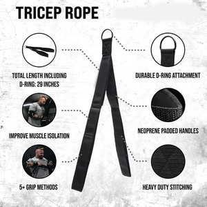 Multi-Workout <strong>Rope</strong> <strong>Tricep</strong> Pull Down <strong>Extension</strong> <strong>Tricep</strong> <strong>Rope</strong> Cable Attachment - Product Image 2