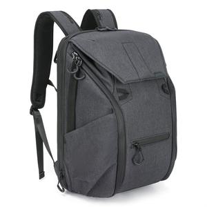 Mochila Personalizada para Cámara Digital, Impermeable, con Cubierta para Lluvia, para Fotografía con Cámara Réflex y sin Espejo, Uso en Exteriores, Color Gris Sólido - Product Image 2