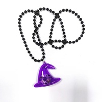Cappello da Strega Luminoso LED per Feste ed Eventi, Collana LED Lampeggiante per Halloween, Vendita all'Ingrosso