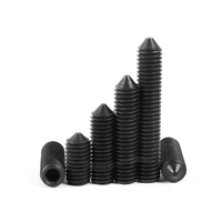 Vis de réglage à six pans creux en acier au carbone, classe 4.8, 8.8, 10.9, 12.9, phosphate d'oxyde noir, DIN914