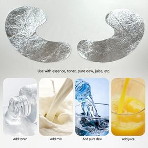 Patchs pour les yeux en feuille d'argent premium Anti-âge Soulagement des poches avec rétinol Acide hyaluronique Vegan <span class=keywords><strong>Effet</strong></span> rafraîchissant à absorption rapide - Product Image 2