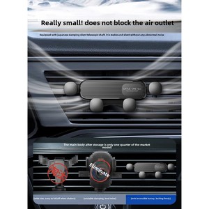 Novo Mini Car Vent Phone Holder Impermeável Flexível Telescópica Bracket Gravidade-Invisível Navegação Fixo Car Mount Titulares - Product Image 3