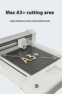 Machine <span class=keywords><strong>de</strong></span> découpe automatique à positionnement intelligent pour bordures, papier A3, <span class=keywords><strong>film</strong></span> PVC/PET auto-adhésif et carton - Product Image 2