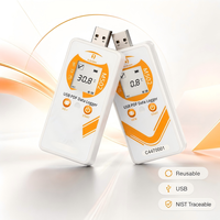 Registrador de Temperatura y Humedad USB AccuData M502 con Salida de Informe Personalizada para Almacenes y Transporte en Cadena de Frío