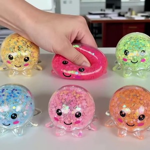 Pelota Antiestrés de Pulpo, Divertida y Suave, Juguetes para Aliviar el Estrés, Pelotas para Apretar, para Terapia de Manos - Product Image 1
