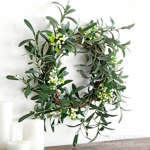 Meiduo Flower Industry - Hojas de Olivo Artificiales, Rama Individual de Seda, Decoraciones para Bodas, Accesorios de Oficina, Fotografía, Vegetación Artificial - Product Image 4