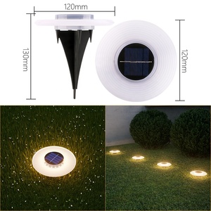 Lampes LED solaires pour pelouse, éclairage extérieur imperméable pour jardin, allées, lampes décoratives souterraines pour cour et patio - Product Image 2