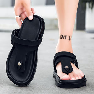 Sandalias de Playa con Punta Abierta para Hombre, Estilo Vintage, Verano 2025, Nuevas, Modernas, Casuales, Combinan con Todo, Suela Gruesa - Product Image 4