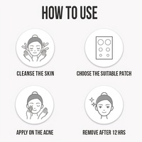 Patch OEM pour micro-acné salicylique Patch pour bouton de fléchette Patch hydrocolloïde pour microneedle