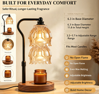 Lampe chauffe-bougie avec minuterie et télécommande sans fil