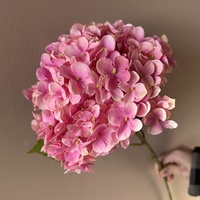 Bunga Hydrangea sutra buatan, tangkai tunggal Diameter 25cm besar desain baru untuk dekorasi pernikahan