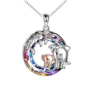 Collar Redondo Árbol de la Vida, Joyería Estética para Boda, Colgante de Cristal con Mariposa y Océano, Joyería de Compromiso para Mujer, Mamá - Product Image 5