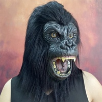 Black Diamond Ape Singe Halloween Maquillage Boule Drôle Simulation Latex Animal Masque pour les Fêtes