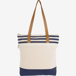 Bolsa de Lona de Algodón <span class=keywords><strong>Cora</strong></span> Lane con Logotipo Personalizado, Bolsa de Regalo al por Mayor con Cierre y Rayas Promocionales - Product Image 6